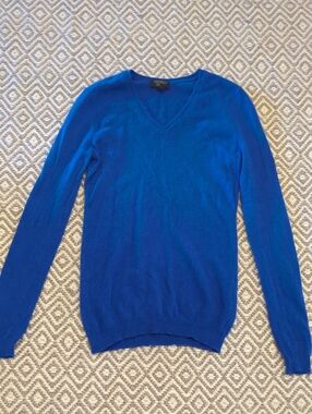 Charter Club Women's V-Neck Sweater in Bright Blue